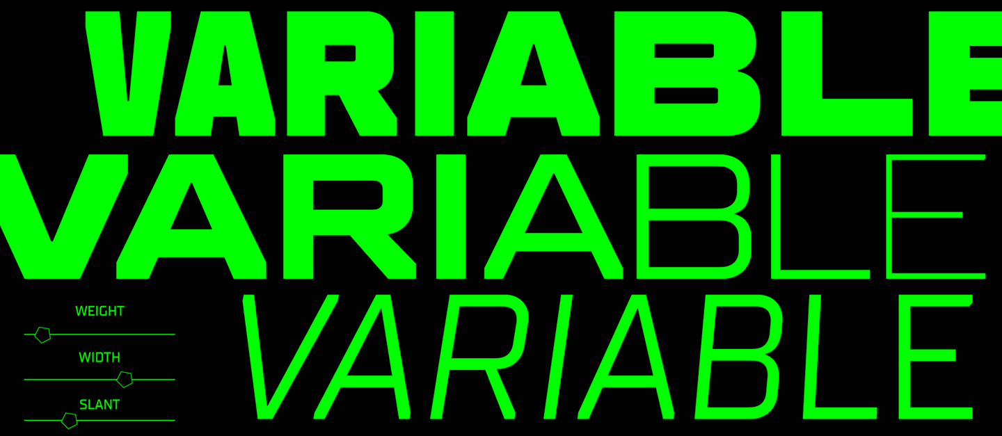 On Reverse Sides: Large and Slender Fonts