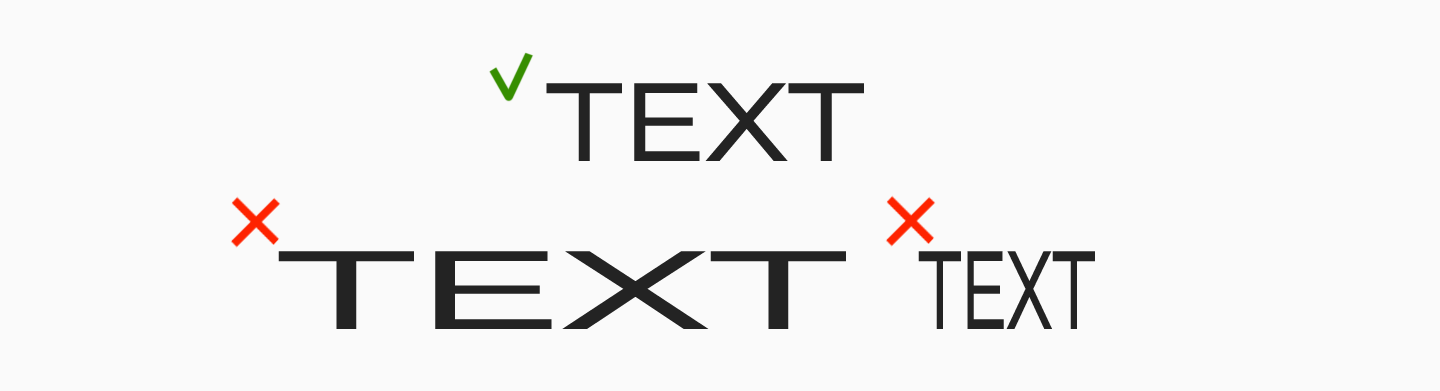 On Reverse Sides: Large and Slender Fonts