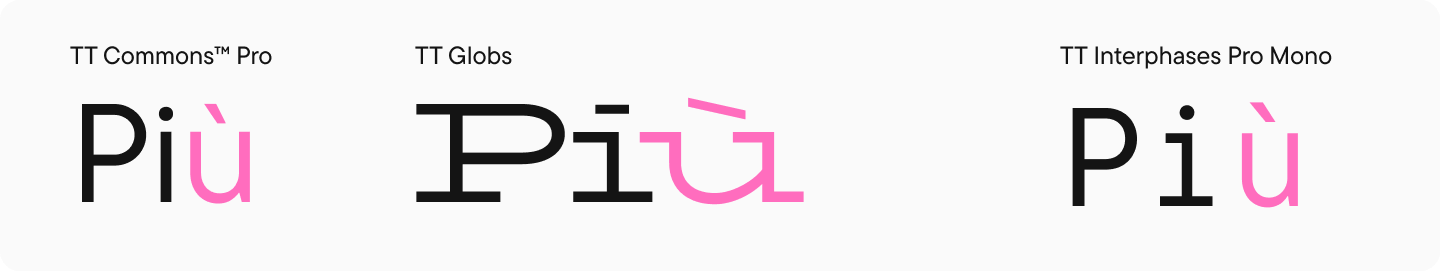 Particular Characters and Punctuation Marks in Fonts: Information to Typographical Symbols