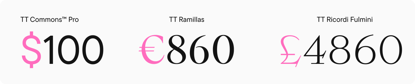 Particular Characters and Punctuation Marks in Fonts: Information to Typographical Symbols