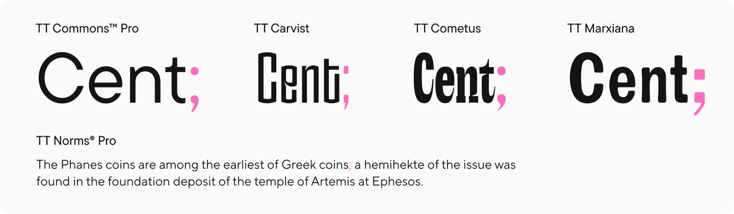 Particular Characters and Punctuation Marks in Fonts: Information to Typographical Symbols