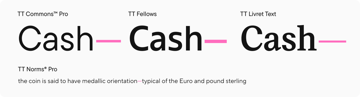 Particular Characters and Punctuation Marks in Fonts: Information to Typographical Symbols
