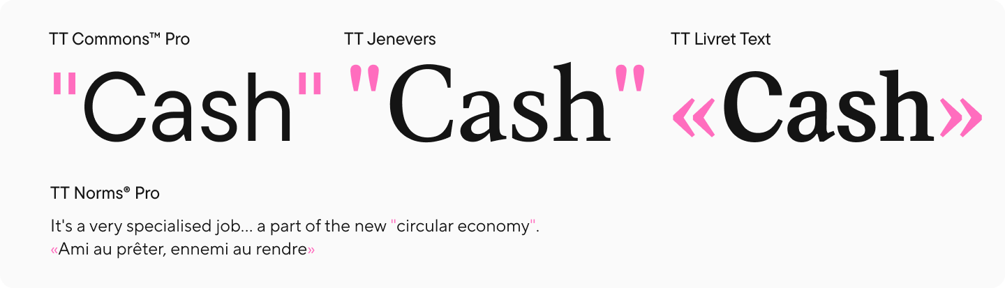 Particular Characters and Punctuation Marks in Fonts: Information to Typographical Symbols